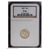 Image 1 : 1887 3CN PR66 NGC. A sharply struck Premium Gem proof, 1887[3CN] PR66 NGC.
