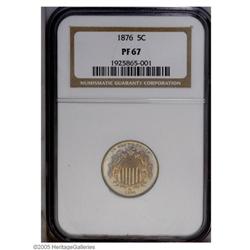 1876 5C PR67 NGC. Fully struck and pristine, this marv 1876[5C] PR67 NGC.