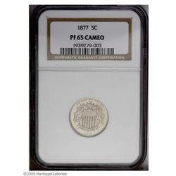 1877 5C PR65 Cameo NGC. An intricately struck Cameo Ge 1877[5C] PR65 Cameo NGC.