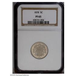 1878 5C PR65 NGC. A proof only year of issue. Lots of 1878[5C] PR65 NGC.