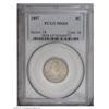 Image 1 : 1897 5C MS65 PCGS. Nickel-gray patina bathes each side 1897[5C] MS65 PCGS.