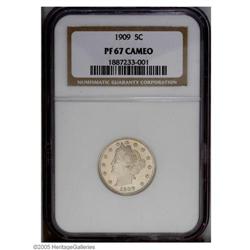 1909 5C PR67 Cameo NGC. Although produced in larger nu 1909[5C] PR67 Cameo NGC.