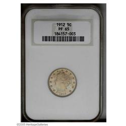 1912 5C PR65 NGC. Fully struck and seemingly pristine, 1912[5C] PR65 NGC.