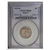 Image 1 : 1913-D 5C Type Two MS66 PCGS. This frosty Premium Gem 1913-D[5C] Type Two MS66 PCGS.