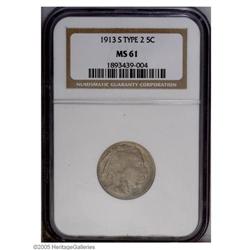 1913-S 5C Type Two MS61 NGC. Light gray surfaces displ 1913-S[5C] Type Two MS61 NGC.