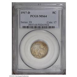 1917-D 5C MS64 PCGS. Even though 9.9 million coins we 1917-D[5C] MS64 PCGS.