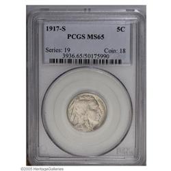 1917-S 5C MS65 PCGS. Here is a perfect coin for the gr 1917-S[5C] MS65 PCGS.
