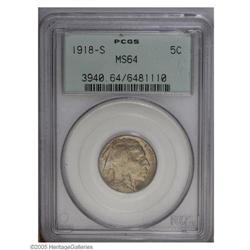 1918-S 5C MS64 PCGS. This coin is typical of nearly al 1918-S[5C] MS64 PCGS.