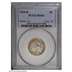 1924-D 5C MS65 PCGS. Not only does that outstanding Ge 1924-D[5C] MS65 PCGS.