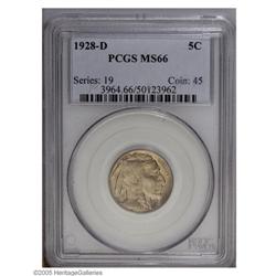 1928-D 5C MS66 PCGS. Perhaps a tad weak on the central 1928-D[5C] MS66 PCGS.