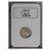 Image 1 : 1937 5C MS67 NGC. This pretty Buffalo nickel displays 1937[5C] MS67 NGC.