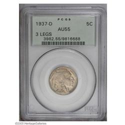 1937-D 5C Three-Legged AU55 PCGS. A candidate for high 1937-D[5C] Three-Legged AU55 PCGS.
