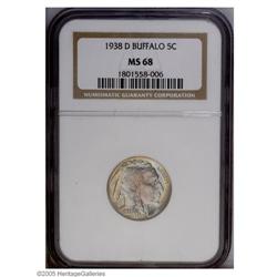 1938-D 5C MS68 NGC. One of the finest certified exampl 1938-D[5C] MS68 NGC.