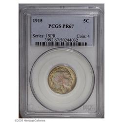 1915 5C PR67 PCGS. Fully struck and seemingly pristine 1915[5C] PR67 PCGS.