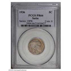 1936 5C Type One--Satin Finish PR66 PCGS. Orange, lila 1936[5C] Type One--Satin Finish PR66 PCGS.
