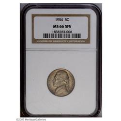 1954 5C MS66 Five Full Steps NGC. 1954[5C] MS66 Five Full Steps NGC.