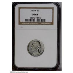 1938 5C PR67 NGC. Light sky-blue colored with endless 1938[5C] PR67 NGC.