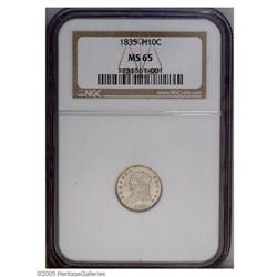 1835 H10C Small Date, Small 5C MS65 NGC. LM-10, V-7, R 1835[H10C] Small Date, Small 5C MS65 NGC.