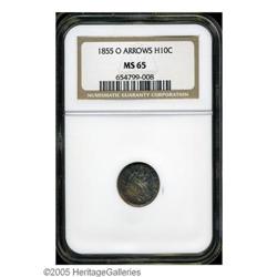 1855-O H10C Arrows MS65 NGC. Sharply struck and quite 1855-O[H10C] Arrows MS65 NGC.
