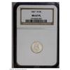 Image 1 : 1867 H10C MS67 Prooflike NGC. A simply gorgeous Premiu 1867[H10C] MS67 Prooflike NGC.
