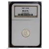 Image 3 : 1867 H10C MS67 Prooflike NGC. A simply gorgeous Premiu 1867[H10C] MS67 Prooflike NGC.