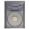 Image 1 : 1871-S H10C MS64 PCGS. White with a high-end strike an 1871-S[H10C] MS64 PCGS.