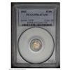 Image 1 : 1865 H10C PR64 Cameo PCGS. Concentric circles of cobal 1865[H10C] PR64 Cameo PCGS.