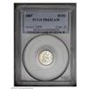 Image 1 : 1867 H10C PR63 Cameo PCGS. Bright surfaces reveal just 1867[H10C] PR63 Cameo PCGS.