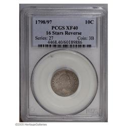 1798/97 10C 16 Stars on Reverse XF40 PCGS. JR-1, R.3. 1798/97[10C] 16 Stars on Reverse XF40 PCGS.