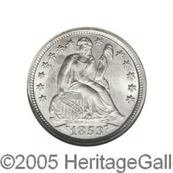 1853 10C Arrows MS65 NGC. A bright Gem example of this 1853[10C] Arrows MS65 NGC.