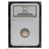 Image 1 : 1857 10C MS65 NGC. This richly toned example displays 1857[10C] MS65 NGC.