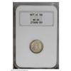 Image 1 : 1877-CC 10C MS65 NGC. Worth a substantial premium over 1877-CC[10C] MS65 NGC.