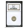 Image 1 : 1890 10C MS66 NGC. Well struck with brilliant, gleamin 1890[10C] MS66 NGC.