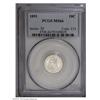 Image 1 : 1891 10C MS66 PCGS. An amazingly bright, untoned, silv 1891[10C] MS66 PCGS.