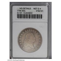 1794 50C G4 ANACS.From The New Zealand Collection. 1794[50C] --Cleaned--ANACS. VG Details, Net G4.