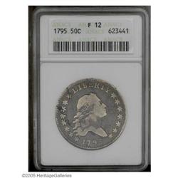 1795 50C 2 Leaves Fine 12 ANACS. O-116, R.4. An evenly 1795[50C] 2 Leaves Fine 12 ANACS.