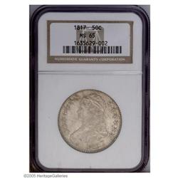 1817 50C MS65 NGC. O-110, R.2. One of the Finest examp 1817[50C] MS65 NGC.