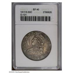 1817/3 50C XF40 ANACS. O-101, R.2. A popular overdate 1817/3[50C] XF40 ANACS.
