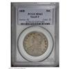 Image 1 : 1830 50C Small 0 MS62 PCGS. O-103, R.1. Fully original 1830[50C] Small 0 MS62 PCGS.