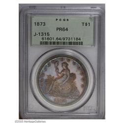 1873 T$1 Trade Dollar, Judd-1315, Pollock-1458, R.4, P 1873[T$1] Trade Dollar, Judd-1315, Pollock-14
