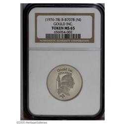 (1976-1978) Gould Inc. Token MS65 NGC. Dies of Pollock- (1976-1978) Gould Inc. Token MS65 NGC.