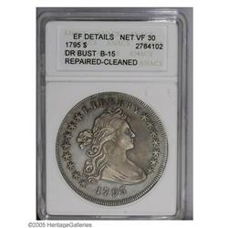 1795 S$1 Draped Bust, Centered--Repaired, Cleaned--ANA 1795[S$1] Draped Bust, Centered--Repaired, Cl