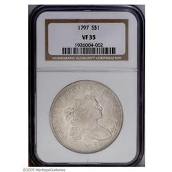 1797 S$1 10x6 Stars VF35 NGC. B-3, BB-71, R.2. A brigh 1797[S$1] 10x6 Stars VF35 NGC.
