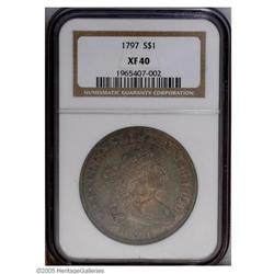 1797 S$1 10x6 Stars XF40 NGC. B-3, BB-71, R.2. The onl 1797[S$1] 10x6 Stars XF40 NGC.