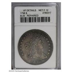 1798 S$1 Large Eagle--Repaired--ANACS. VF Details, Net 1798[S$1] Large Eagle--Repaired--ANACS. VF De