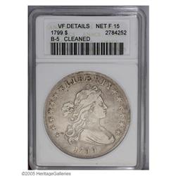 1799 S$1 --Cleaned--ANACS. VF Details, Net fine 15. B-5 1799[S$1]--Cleaned--ANACS. VF Details, Net f