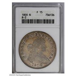 1800 S$1 Fine 15 ANACS. B-2, BB-182, R.6. Die State II 1800[S$1] Fine 15 ANACS.