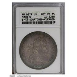 1800 S$1 --Scratched, Cleaned--ANACS. AU Details, Net V 1800[S$1]--Scratched, Cleaned--ANACS. AU Det