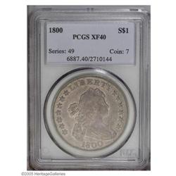 1800 S$1 XF40 PCGS. B-5, BB-189, R.3. This is a splend 1800[S$1] XF40 PCGS.