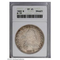 1800 S$1 XF45 ANACS. B-19, BB-192. One of the two AMER 1800[S$1] AMERICAI XF45 ANACS.